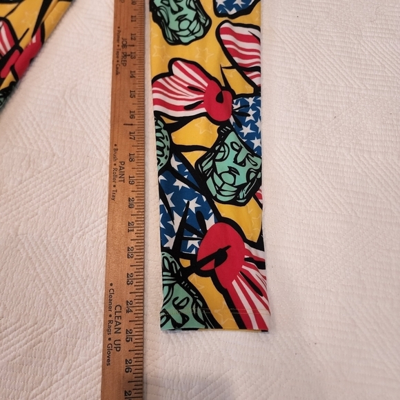 Lularoe statue of liberty, American flag leggings. - Picture 10 of 12